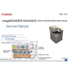 Service Manual   + PARTS CATALOG Canon imageRUNNER ADVANCE C5051/5045/5035/5030